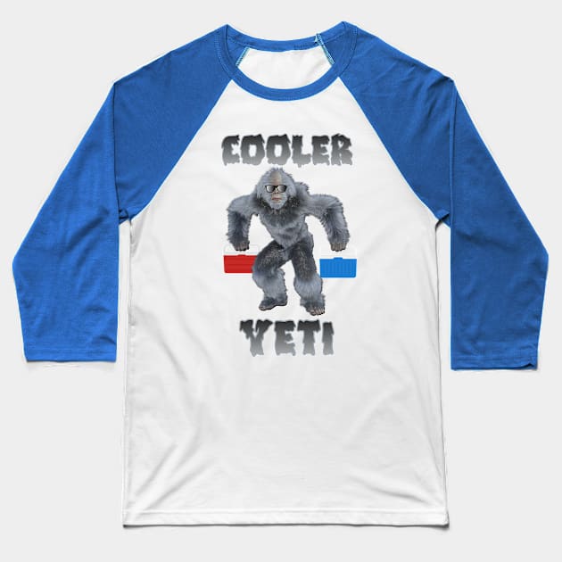 Cooler Yeti Baseball T-Shirt by Dead Is Not The End